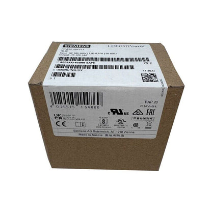 Siemens LOGO! Power supply 6EP3333-6SB00-0AY0 product box, 24V/4A, industrial automation