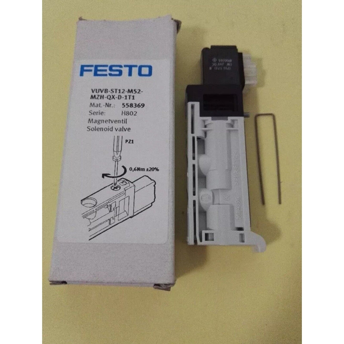 New FESTO VUVB-ST12-M52-MZH-QX-D-1T1 558369 Solenoid Valve