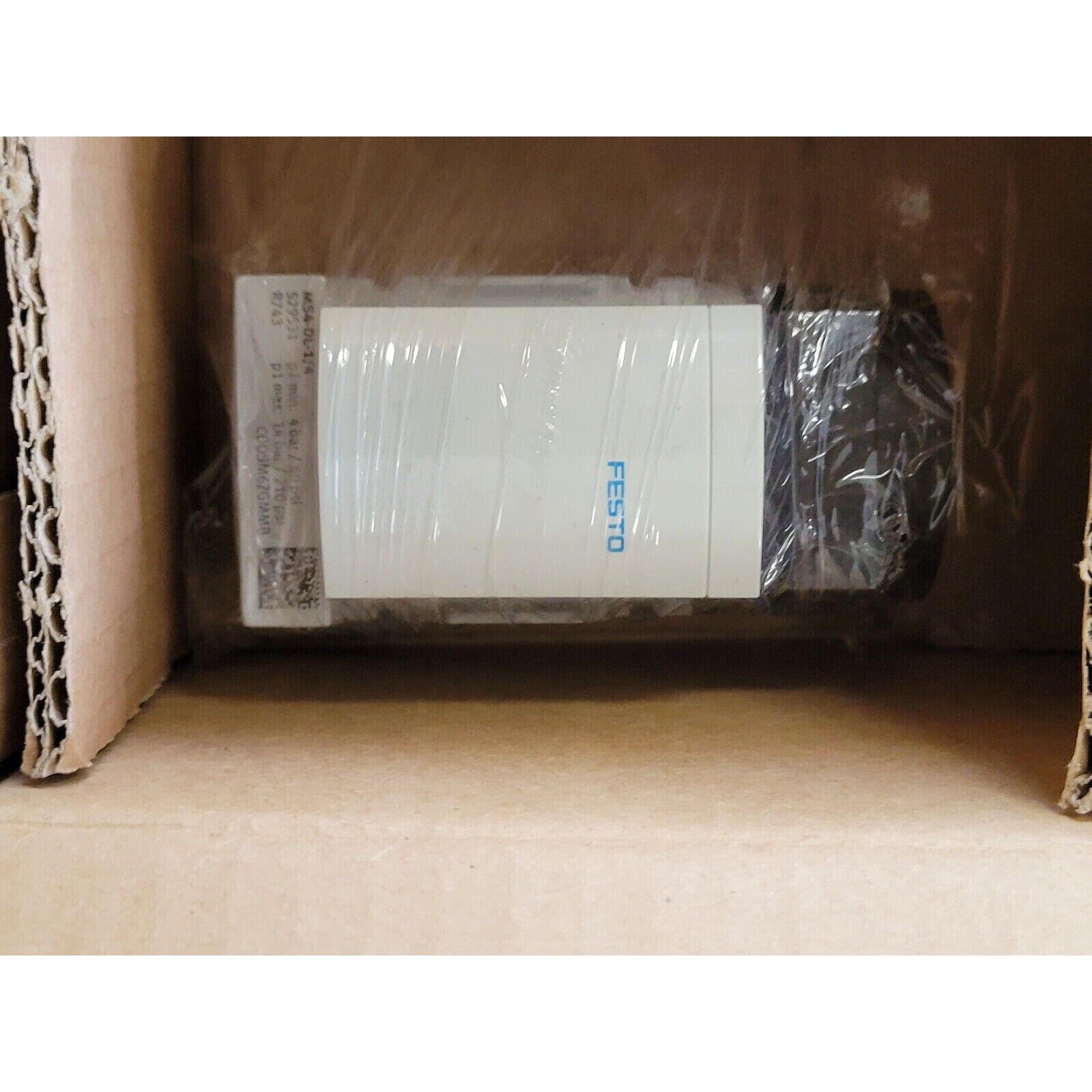 Festo MS4-DL-1/4 Soft start valve in packaging. Automation part.