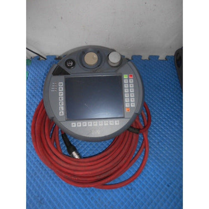 B&R 5MP050.0653-04 Industrial Mobile Panel, gray controller with red cable, Untested