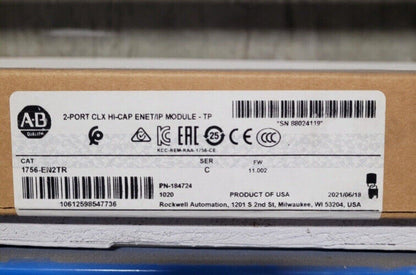 New AB 1756-EN2TR Series C FW 11.002 ControlLogix NEW In stock 1756EN2TR ! AB