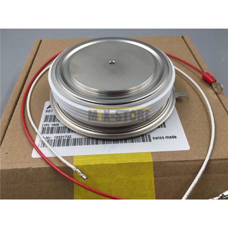 ABB 5STP27H1800 PLC Module component with red and white wires, industrial automation part, Swiss made.