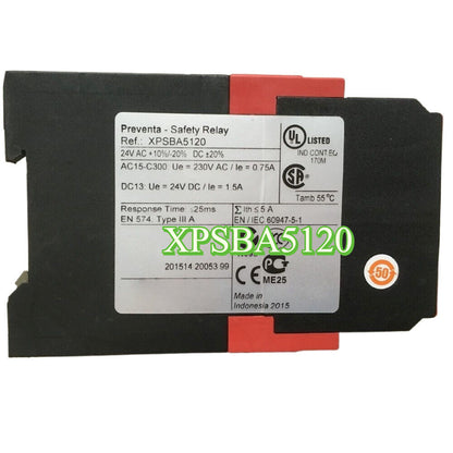 Schneider XPSBA5120 Safety Relay, 24V AC/DC 1.5A, Industrial Automation Part