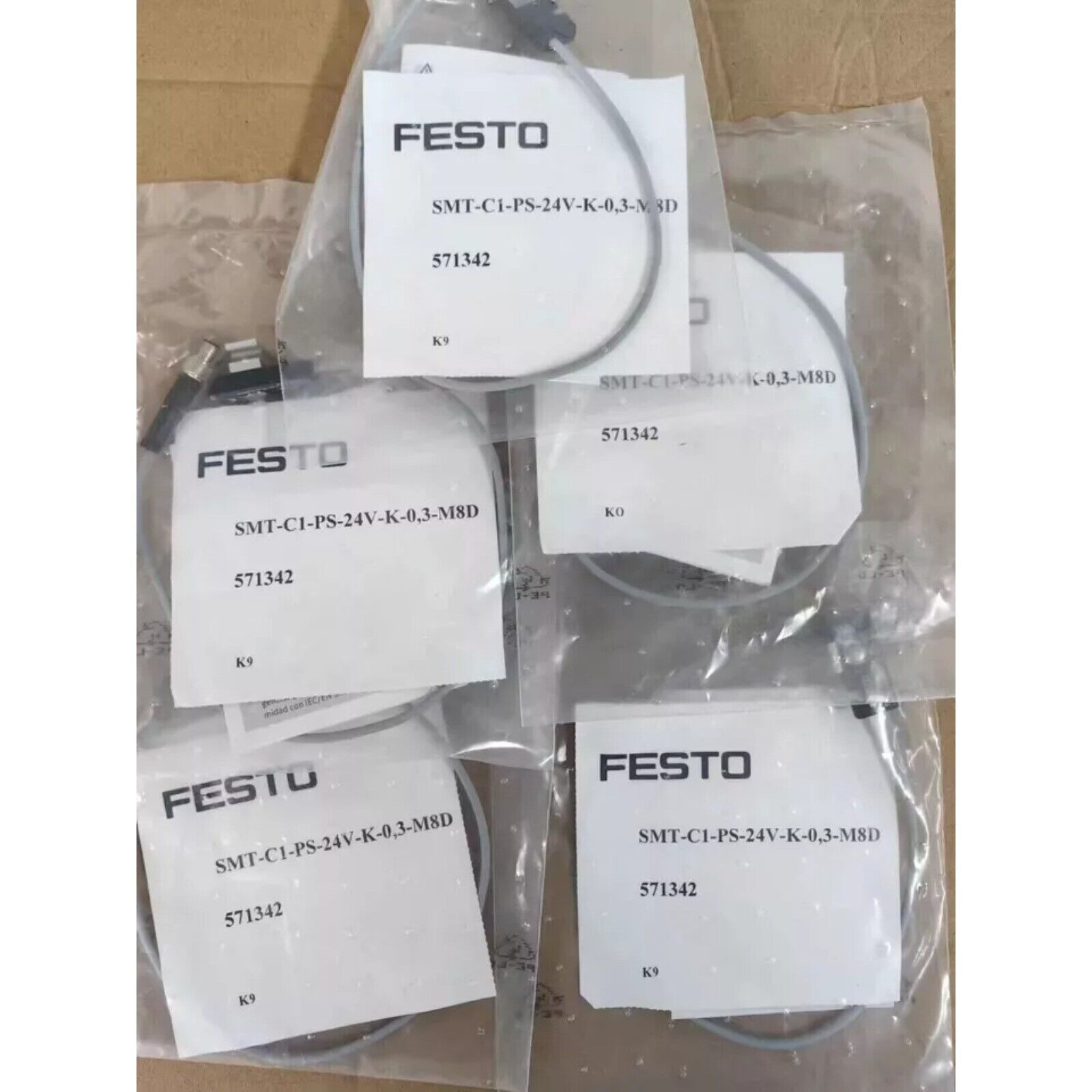 Festo SMT-C1-PS-24V-K-0,3-M8D Proximity Switch, Industrial Automation Sensor, multiple units