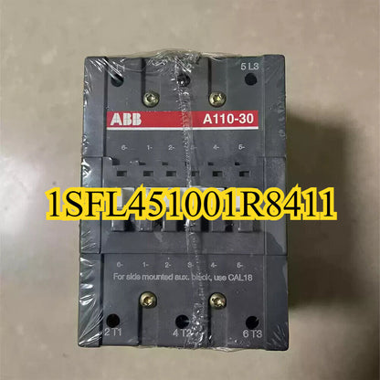 ABB A110-30 Contactor, industrial automation component, gray plastic, with the label 1SFL451001R8411