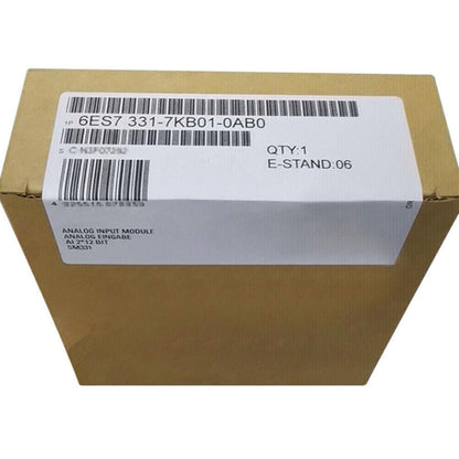 Siemens 6ES7 331-7KB01-0AB0 S7-300 Analog Input Module in box. Quantity 1, E-STAND: 06.