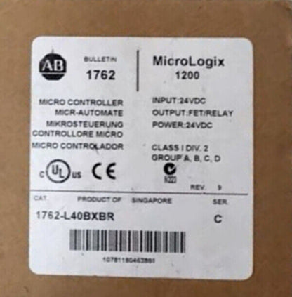 Allen-Bradley 1762-L40BXBR SER C MicroLogix 1200 40 Point Controller US