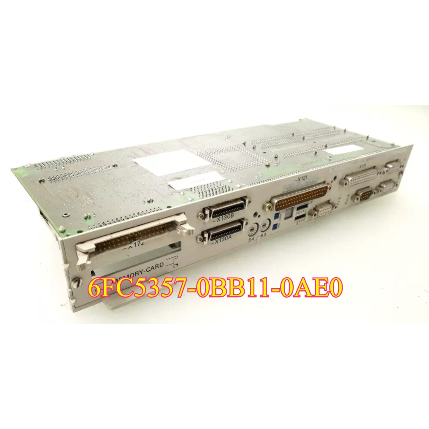 Siemens Sinumerik 840DE NCU 571.2 PLC Module with connectors and memory card slot, 6FC5357-0BB11-0AE0