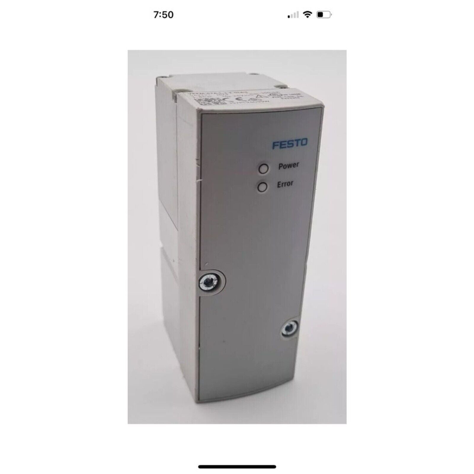 FESTO VPPM-6TA-L-1-F-0L6H Proportional Valve, Power and Error Indicators