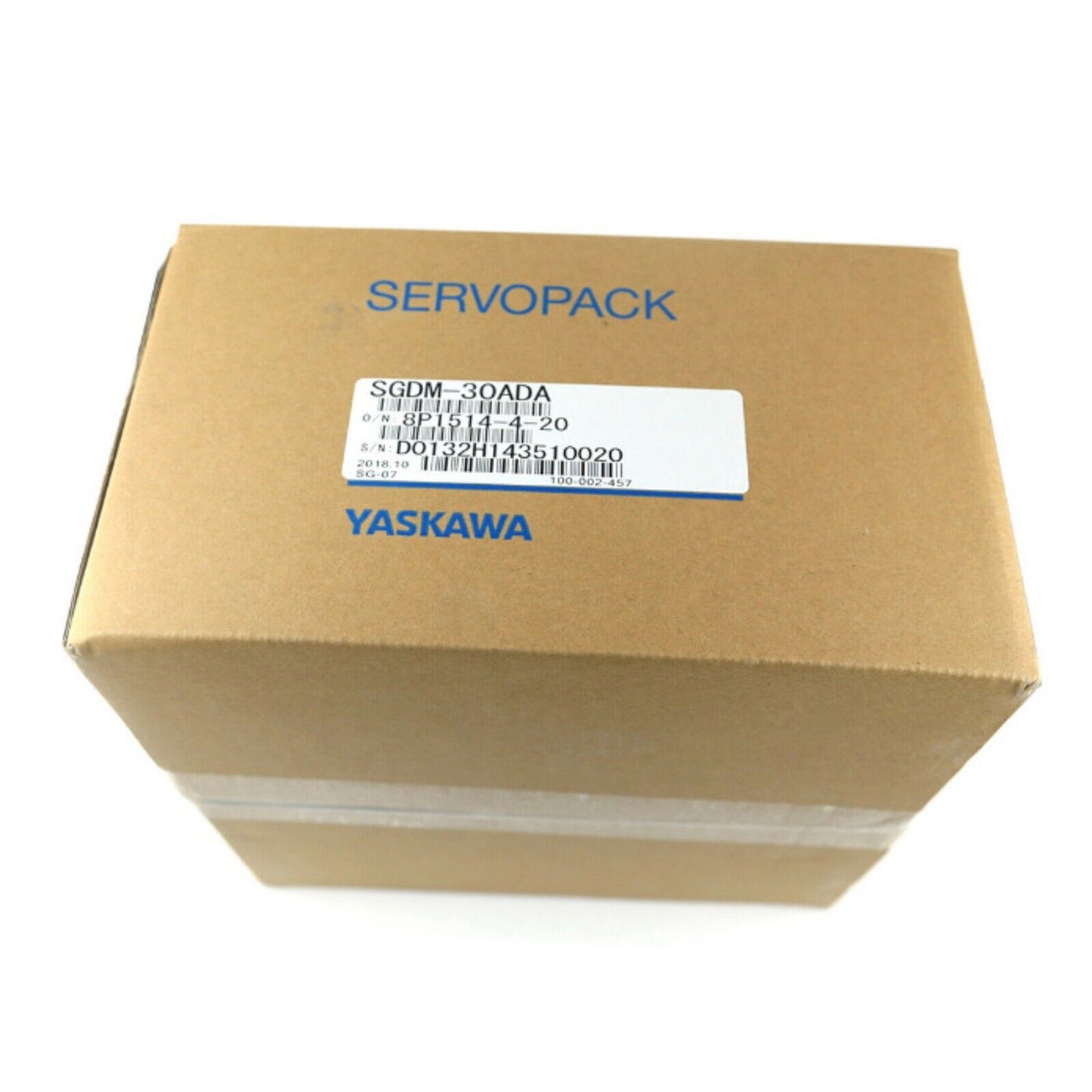 Yaskawa SGDM-30ADA Servo Drive in Brown Cardboard Box, Servopack Packaging