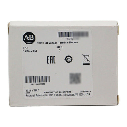 Allen-Bradley 1734-VTM Point I/O Voltage Terminal Module, Ser C, Singapore
