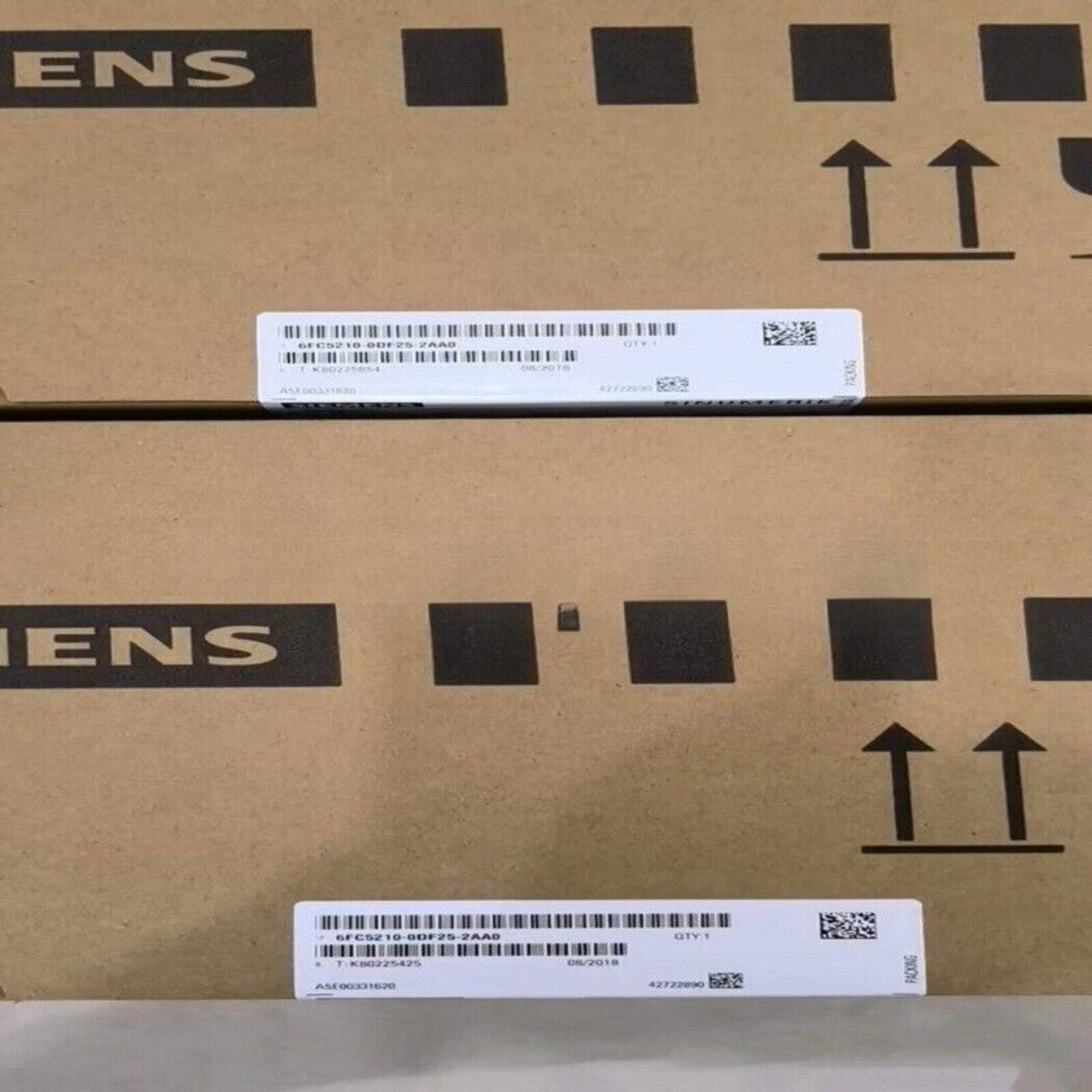 Siemens SINUMERIK PCU 50 PLC Module shipping box with labels, product packaging