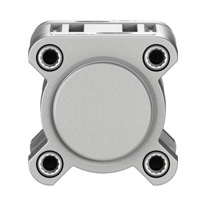 Festo DSBC-40-50-PPVA-N3 ISO standard cylinder. Silver pneumatic component for industrial automation.