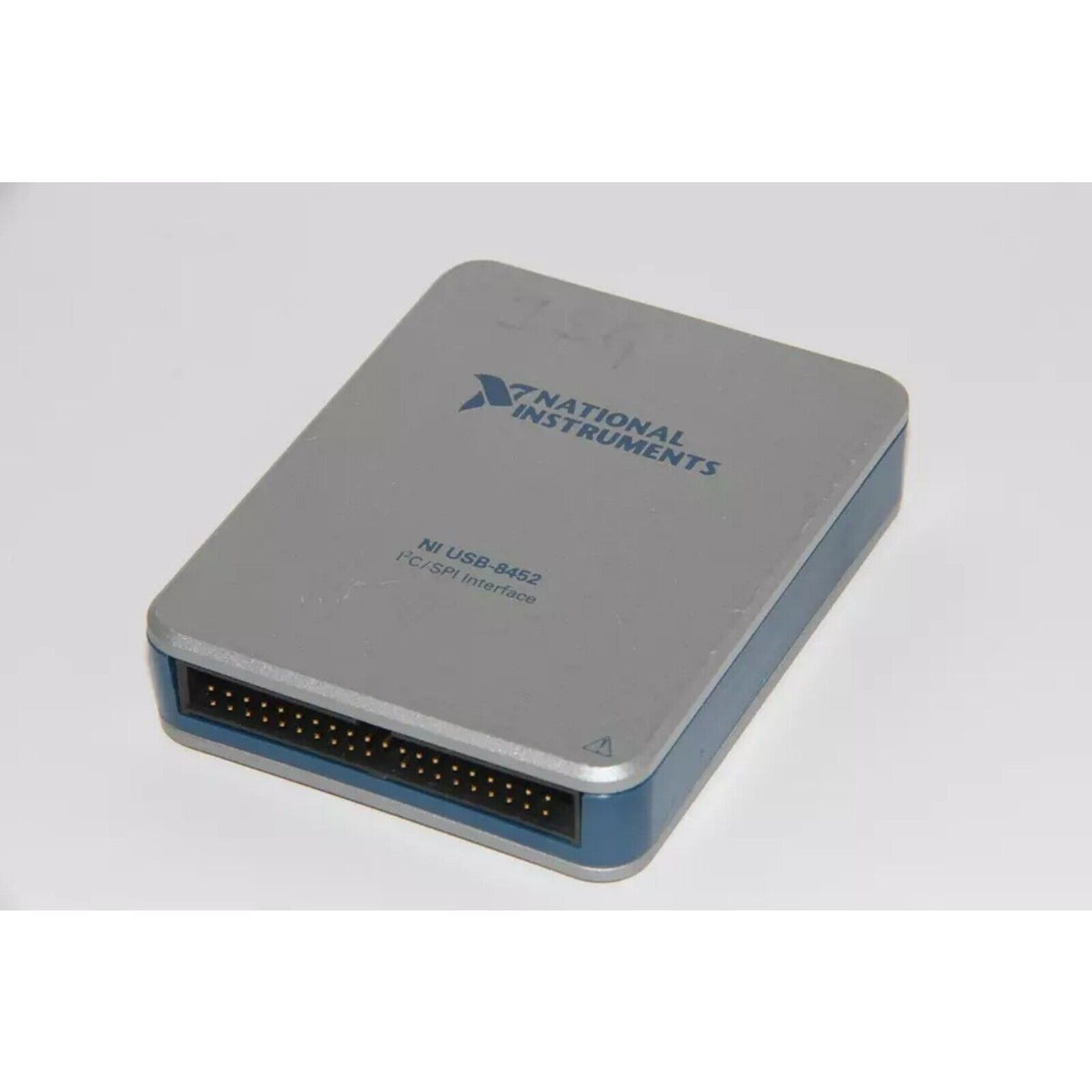 New National Instruments USB-8452 I²C/SPI Interface Device, gray and blue design