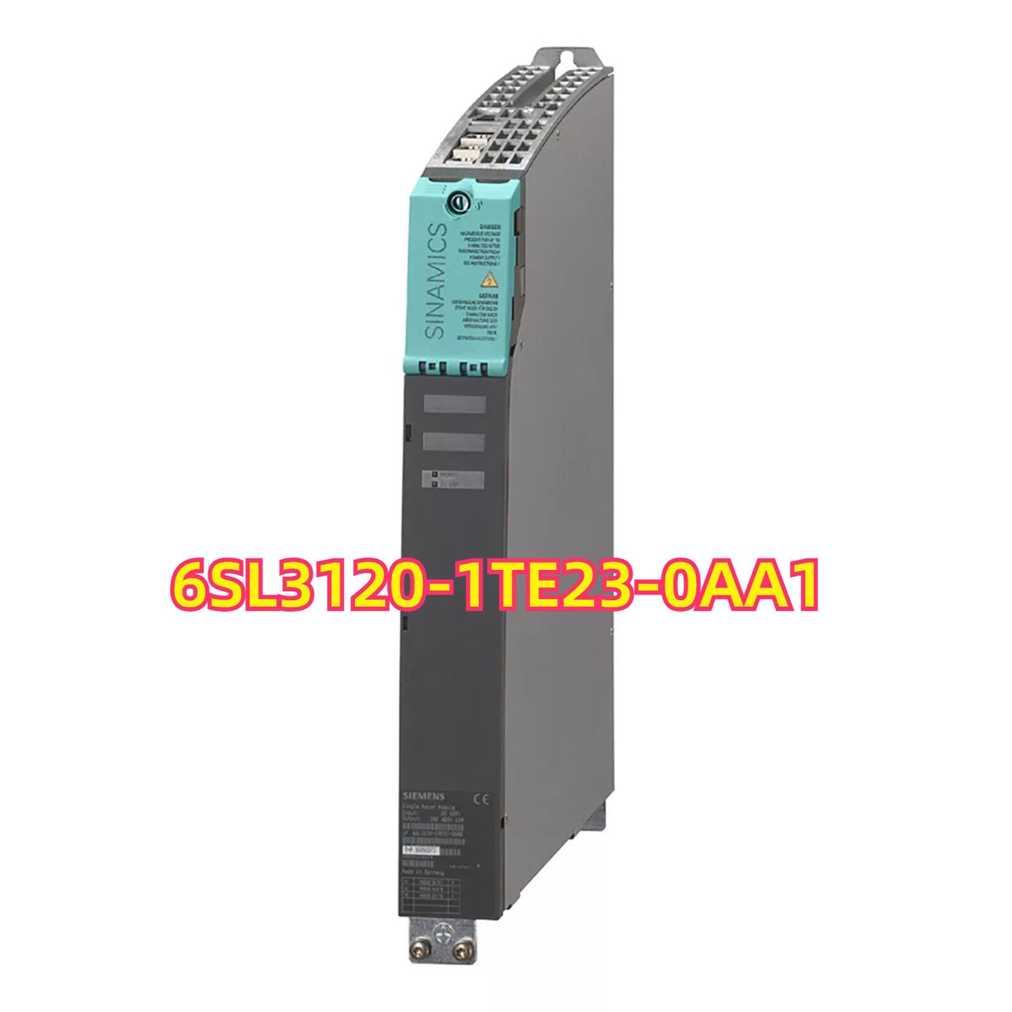 Siemens SINAMICS S120 Single Motor Module 6SL3120-1TE23-0AA1, industrial automation part.