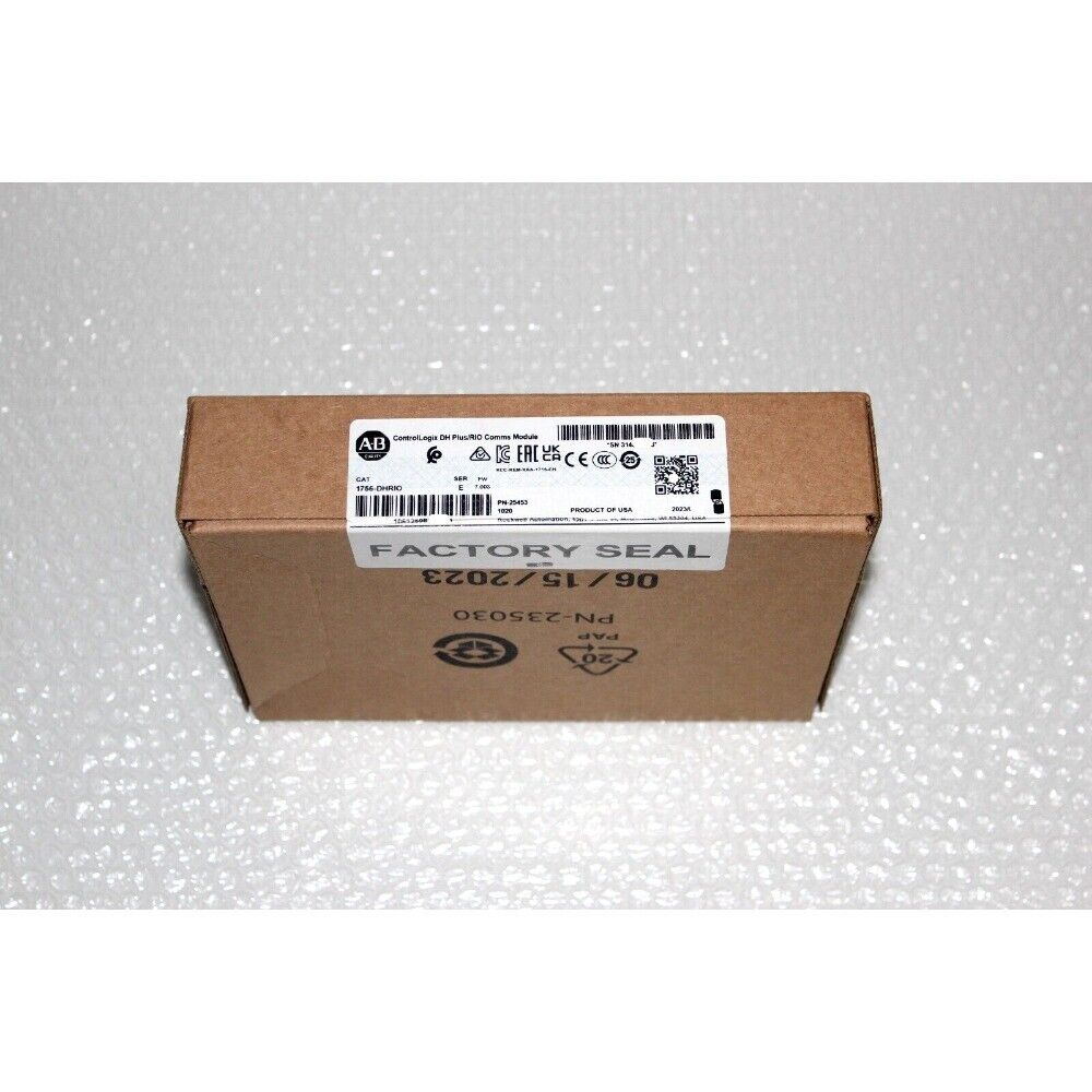 Allen-Bradley 1756-DHRIO ControlLogix communication module box, factory sealed, product of USA, 06/15/