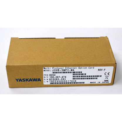 YASKAWA JOHB-SMP3-MA Multi Protocol Ethernet Option Card in brown box