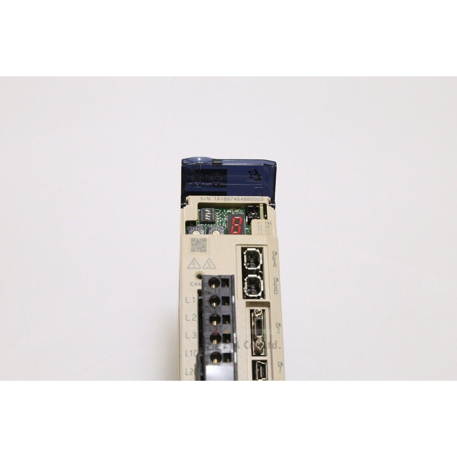 YASKAWA SGD7S-1R6A20A002 AC Servo Drive - Industrial automation equipment with connectors, terminals and display.