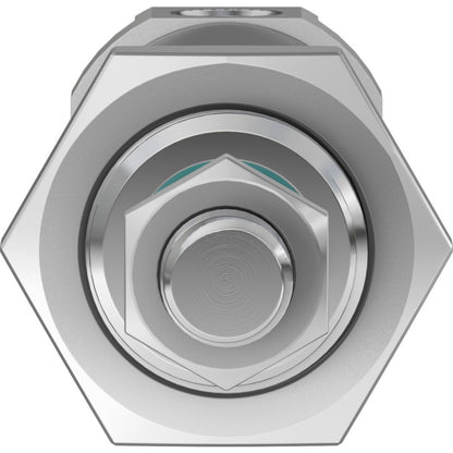 Festo DSNU-25-15-P-A ISO standard pneumatic cylinder. Industrial automation component, silver metal.