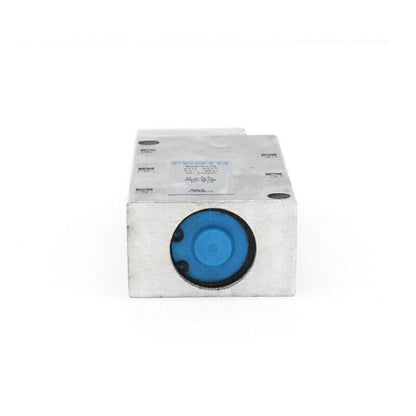 Festo MFH-5-1/4 6211 Solenoid Valve, industrial automation component, silver metal housing, blue valve detail