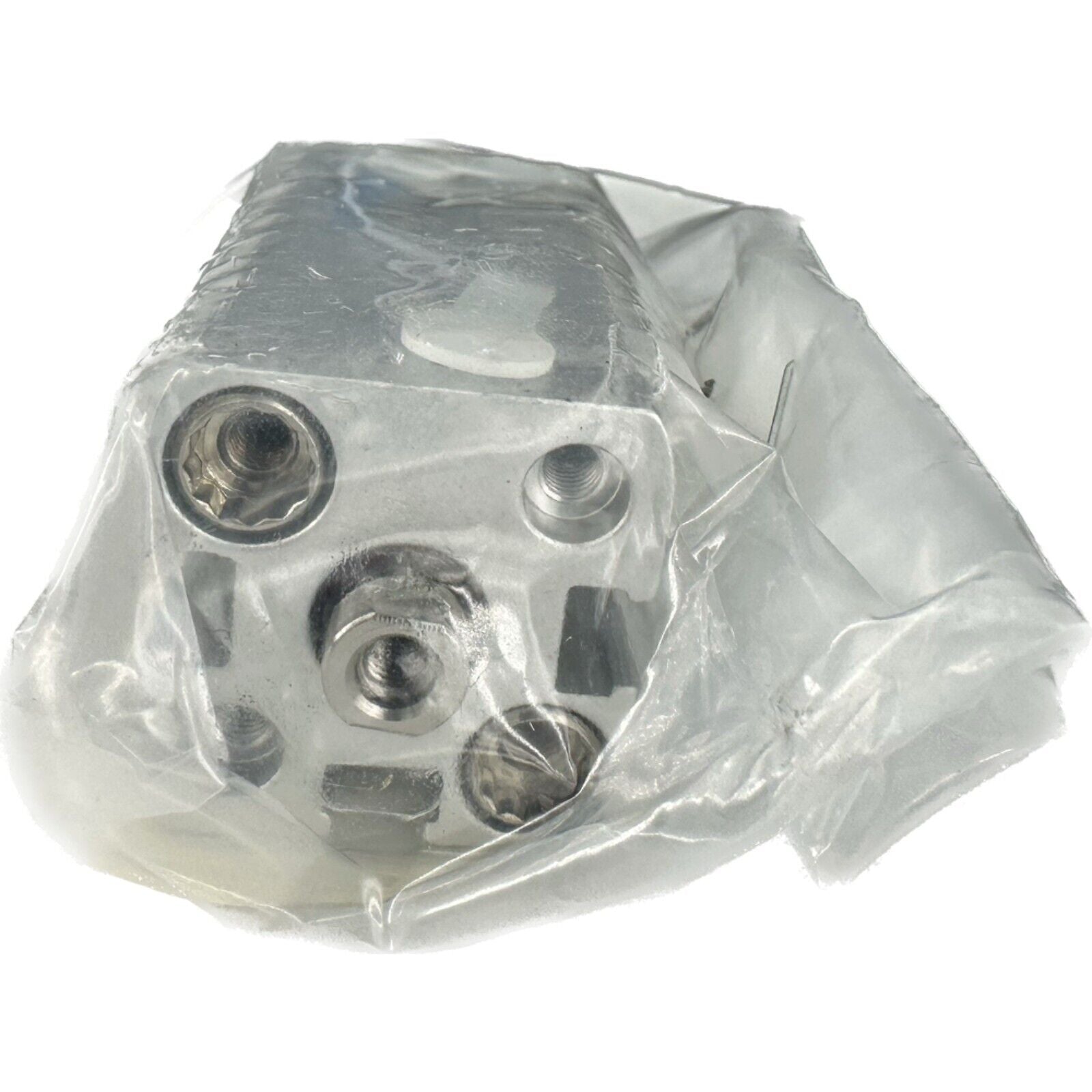 Festo ADN-16-30-I-P-A compact air cylinder, industrial automation part, metal component, packaged.