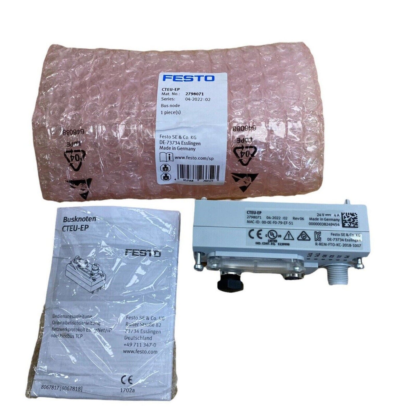 FESTO CTEU-EP Universal Interface Module, Industrial Automation Part