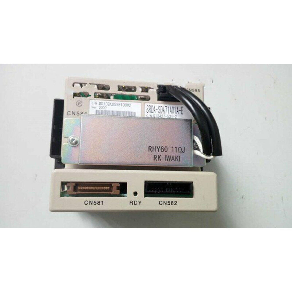 Yaskawa SRDA-SDA71A01A-E servo drive, industrial automation part with connectors and labels
