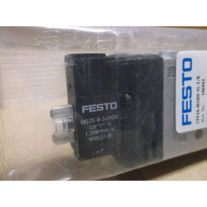 Festo MSZE-B-3-24DC Solenoid Valve, CPE14-M1BH-5L-1/8 model 196941, industrial automation part