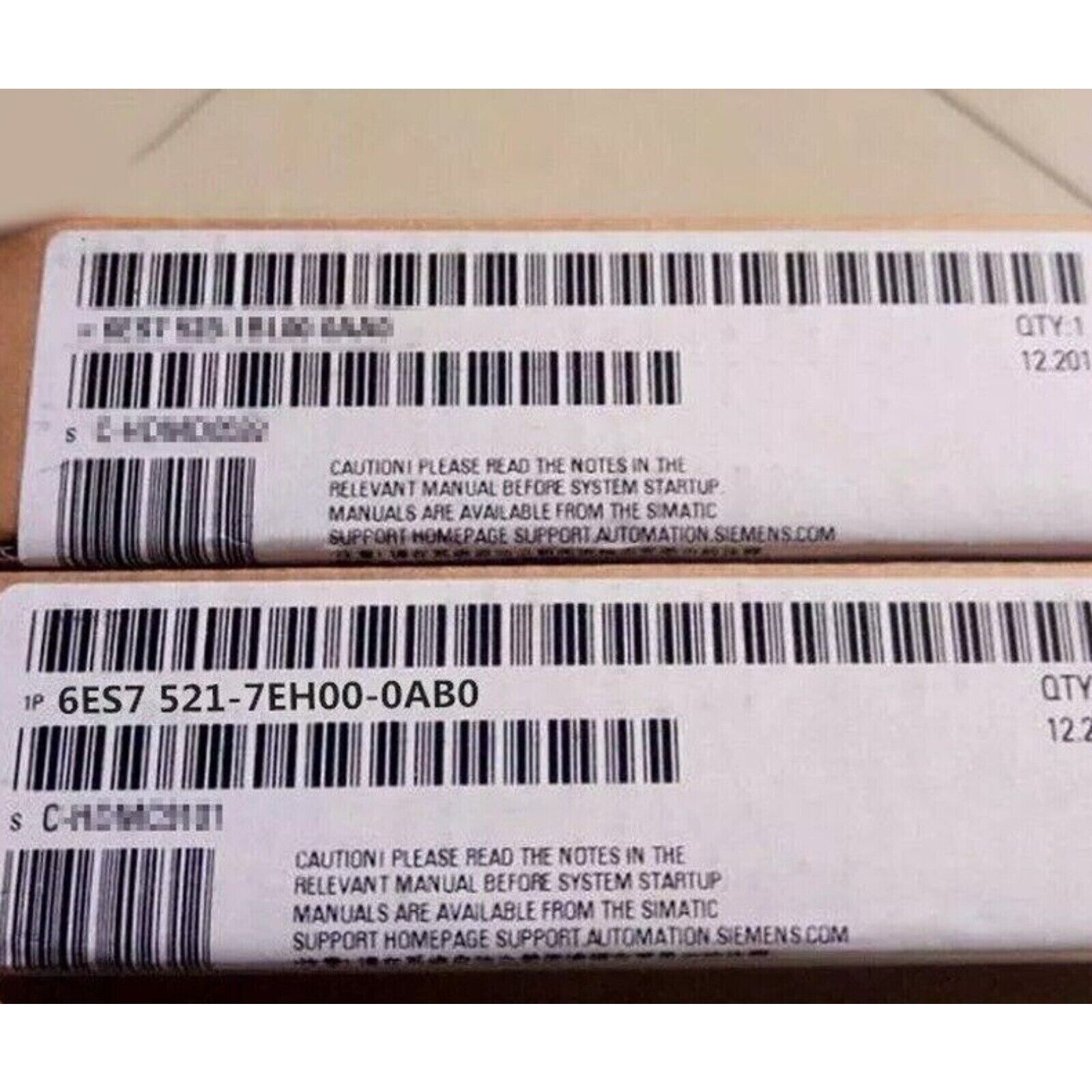 Siemens S7-1500 Digital Input Module Box Label 6ES7 521-7EH00-0AB0