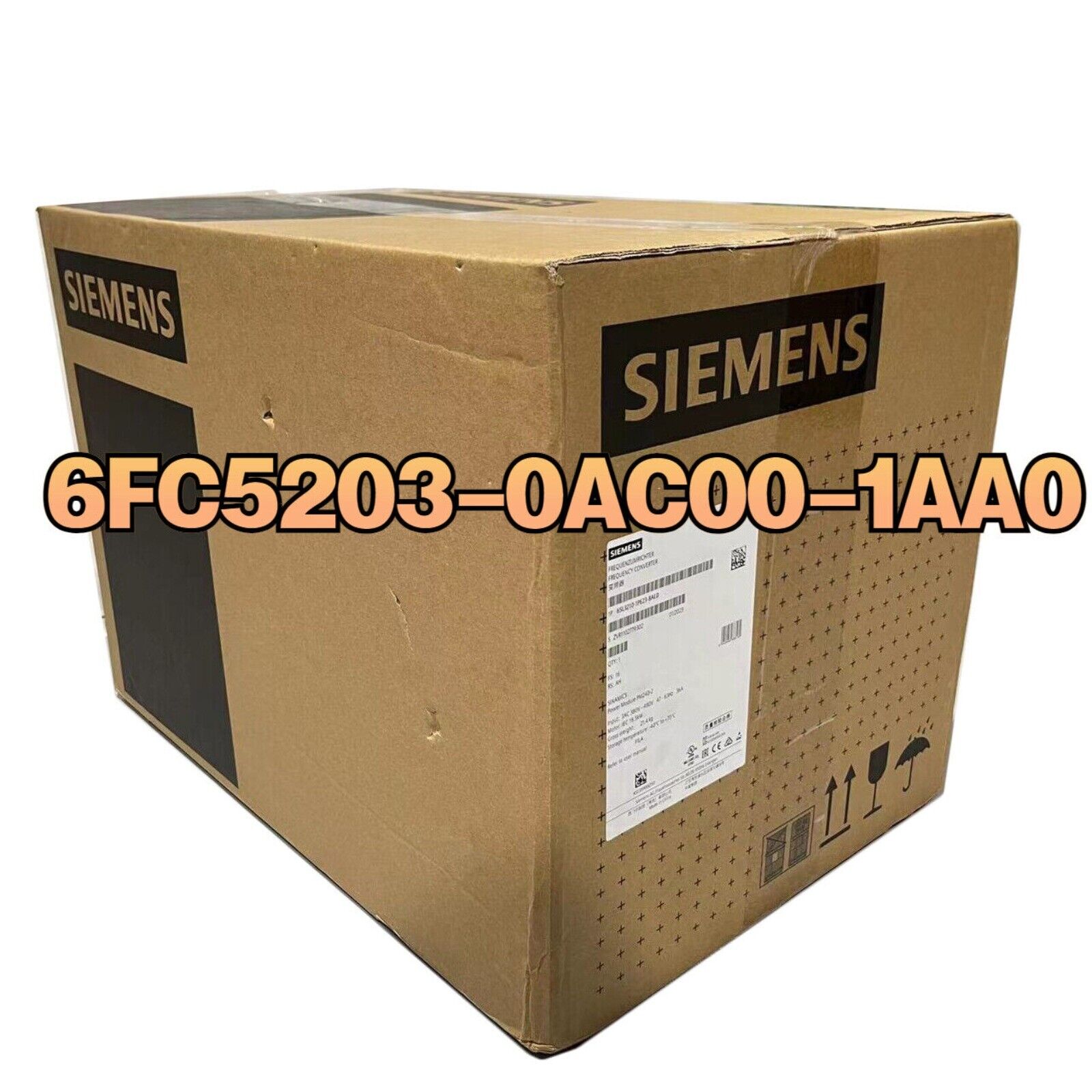 Siemens 6FC5203-0AC00-1AA0 PLC frequency converter in box. Industrial automation spare parts. 6FC5 203-0AC00-1AA0.