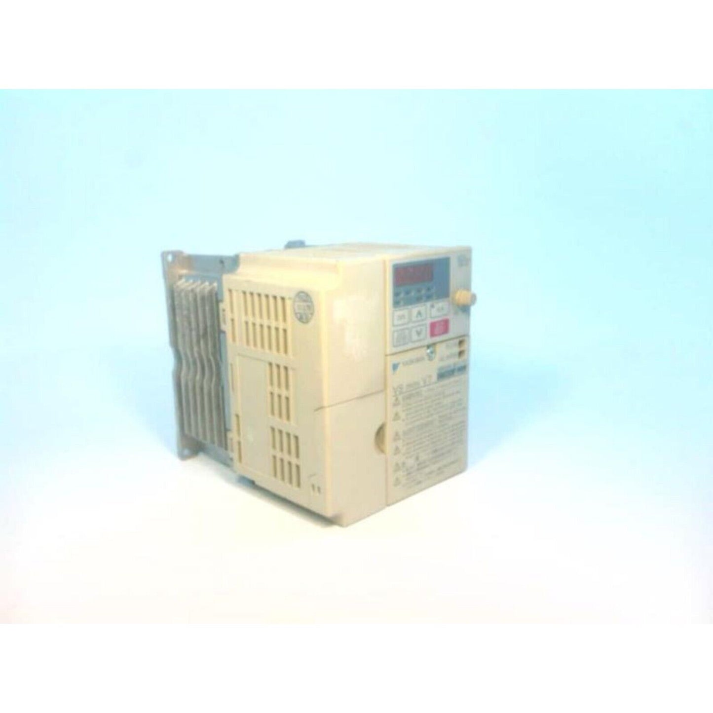 Yaskawa VS mini V7 Inverter CIMR-V7AA40P7, industrial automation part, beige color, industrial equipment.