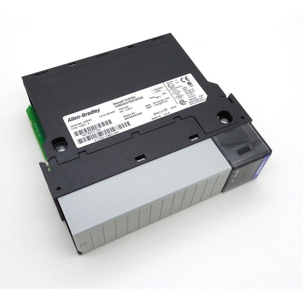 Allen-Bradley 1756-ENBT EtherNet/IP Communication Bridge Module, black and gray