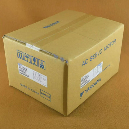 Yaskawa SGDV-330A01A AC Servo Motor in packaging. Made in China, servo drive component, Yaskawa brand.