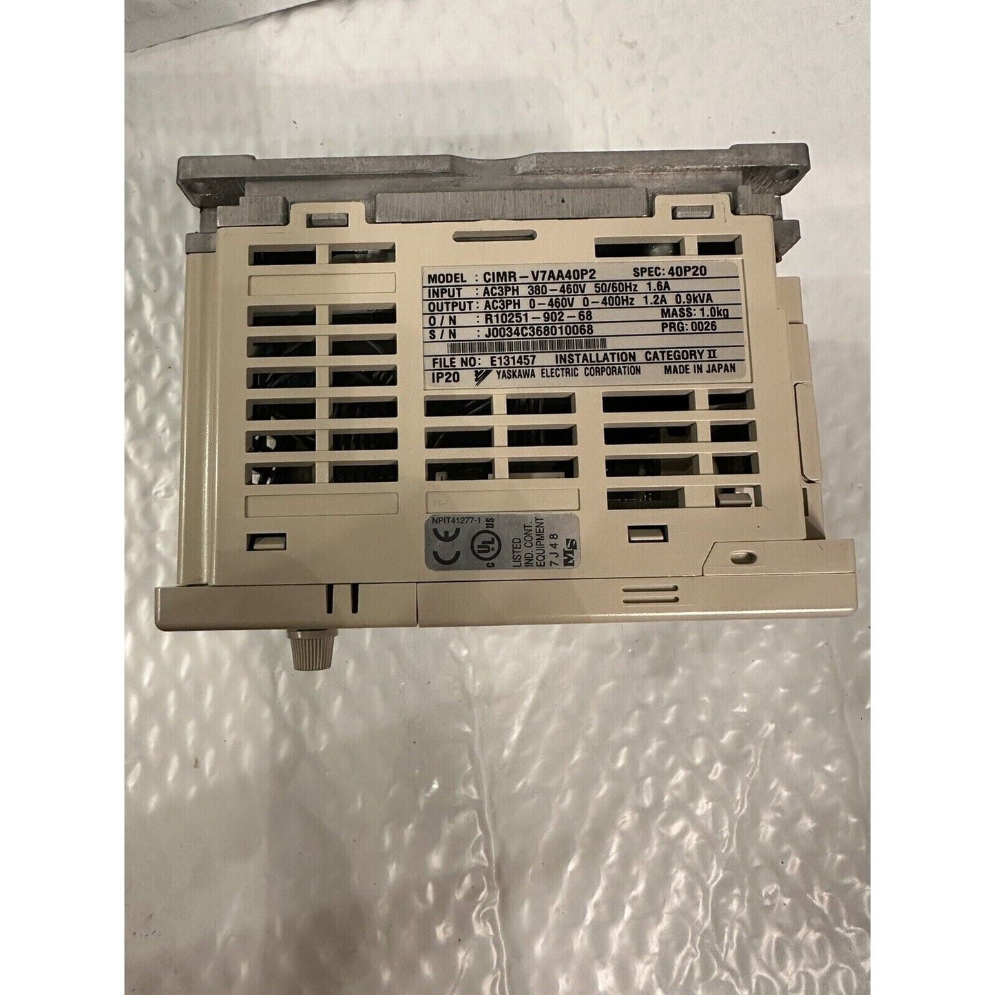 Inverter | YASKAWA | NEW  INVERTER DRIVE CIMR-V7AA40P2 VS MINI V7 40 V VOLTS 3 PH 0.2 KW