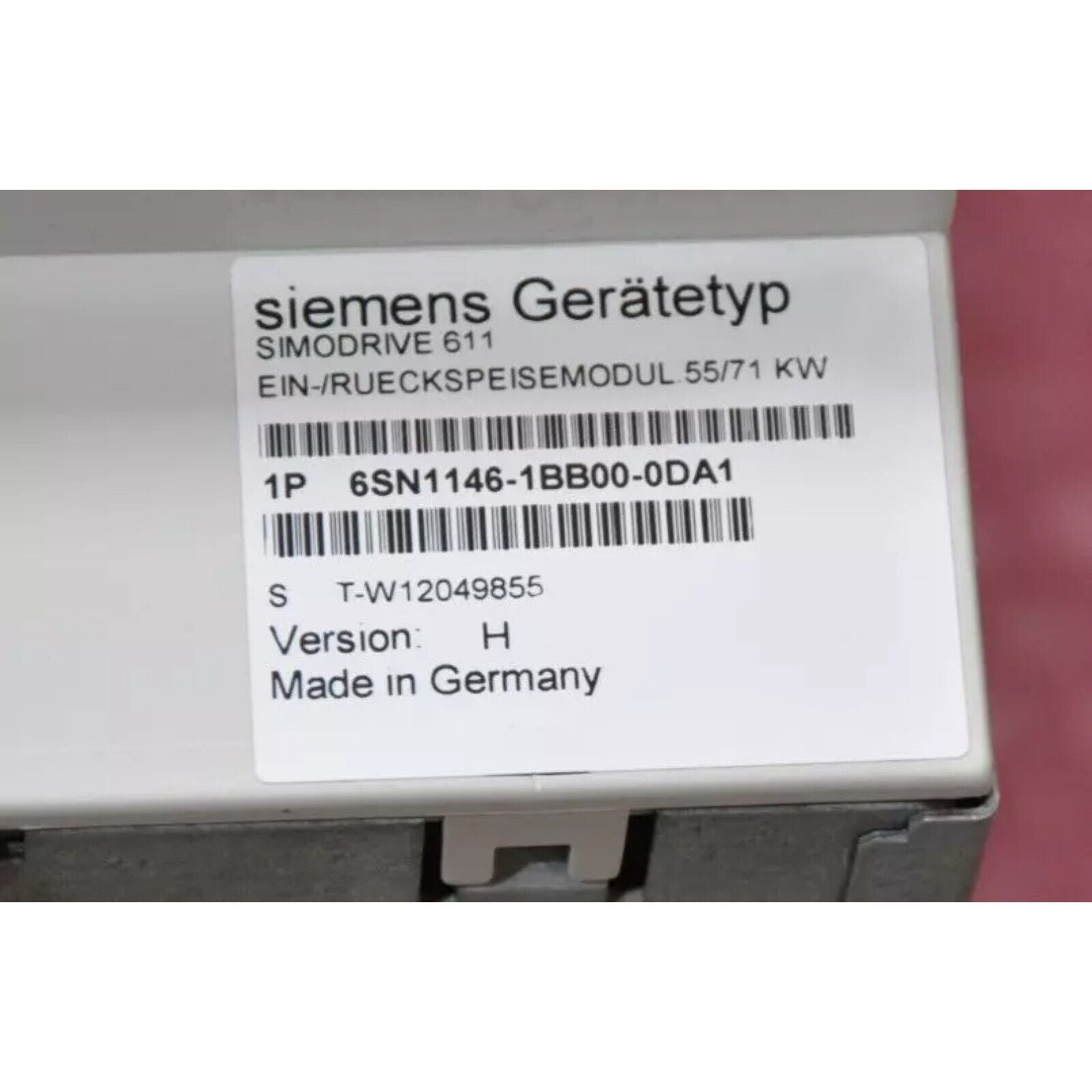 Siemens SIMODRIVE 611 Feedback Module, 6SN1146-1BB00-0DA1, industrial automation part, Made in Germany.