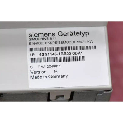 Siemens SIMODRIVE 611 Feedback Module, 6SN1146-1BB00-0DA1, industrial automation part, Made in Germany.