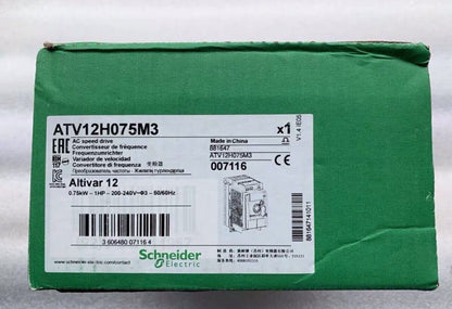 Schneider Electric ATV12H075M3 AC speed drive box, Altivar 12 frequency converter