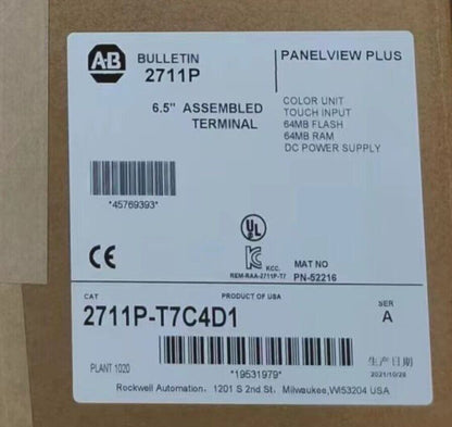 NEW Allen Bradley 2711P-T7C4D1 PanelView Plus 700 HMI 7" 24VDC Free Shipping