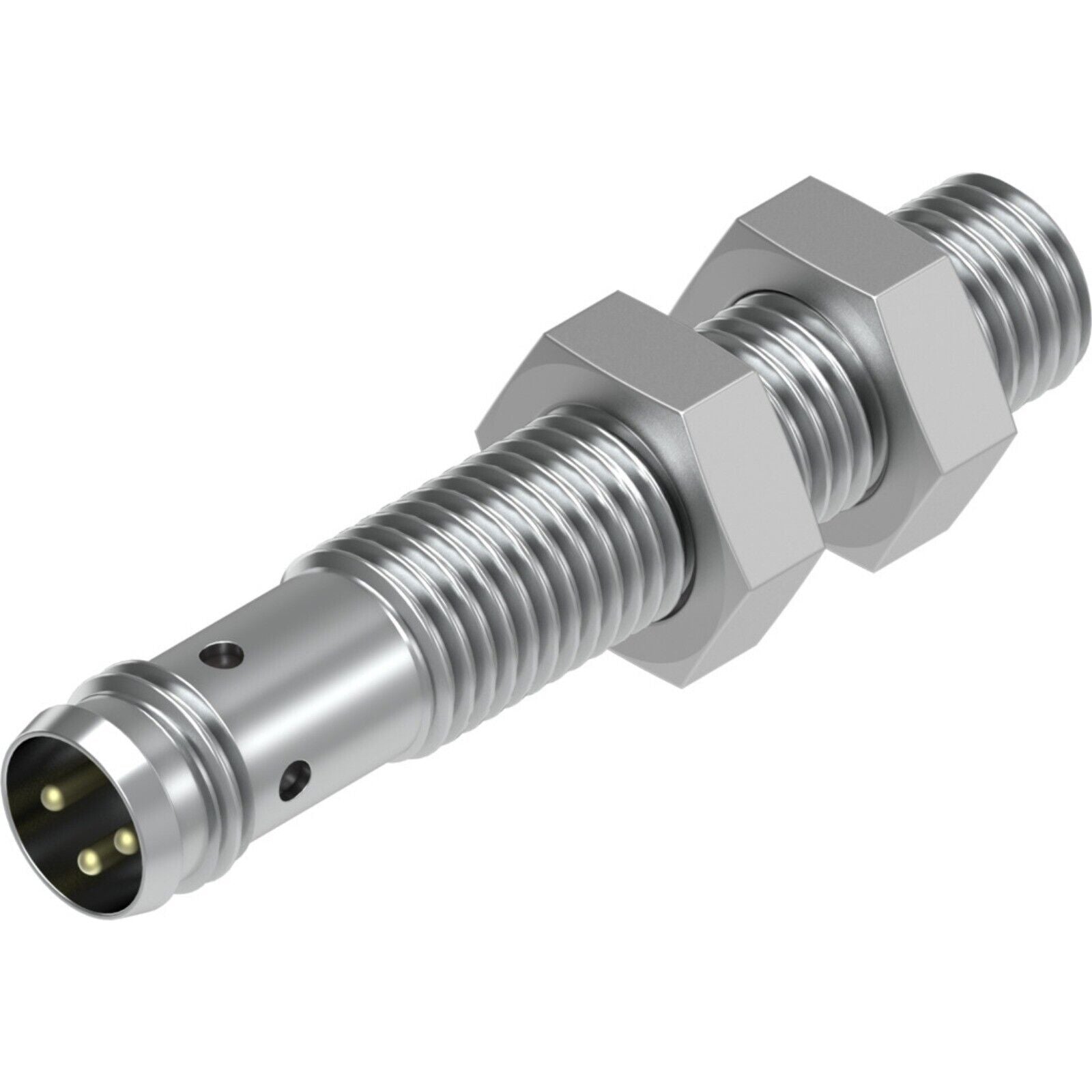 Festo SIEN-M8B-PS-S-L Proximity Sensor. Industrial automation component with metallic finish.
