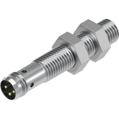 Festo SIEN-M8B-PS-S-L Proximity Sensor. Industrial automation component with metallic finish.