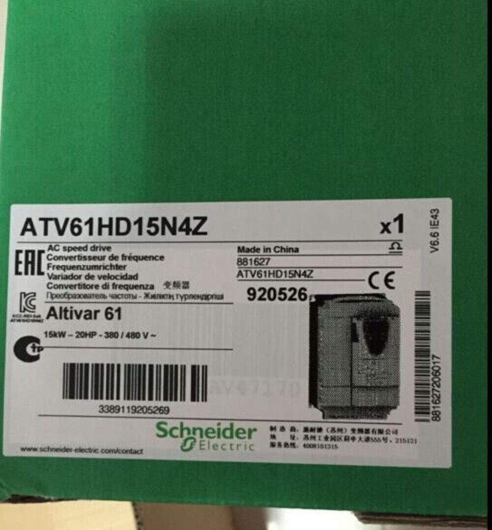 Schneider ATV61HD15N4Z AC speed drive, industrial automation equipment