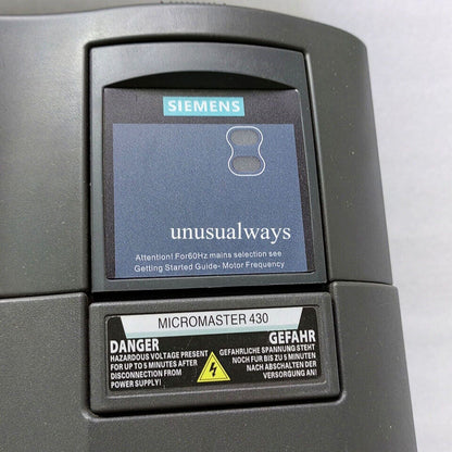 PLC | Siemens | 6SE6430-2UD34-5EA0 6SE6 430-2UD34-5EA0 MICROMASTER 430 Nofilter