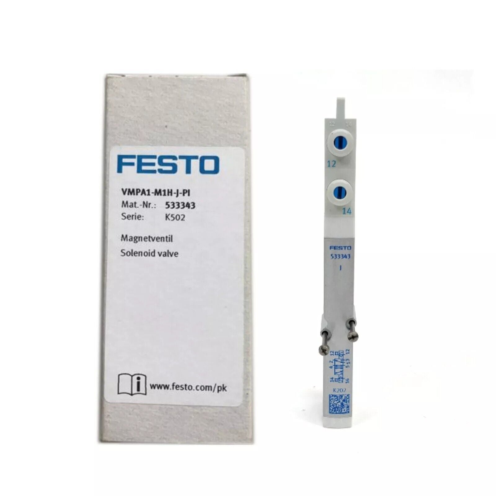 FESTO VMPA1-M1H-J-PI Solenoid Valve, industrial automation part, model 533343