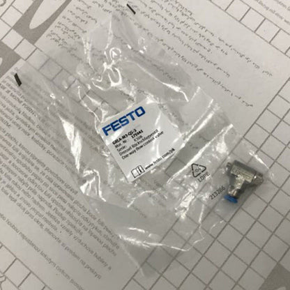 Festo GRLA-M3-QS-3 one-way flow control valve, packaged industrial automation part