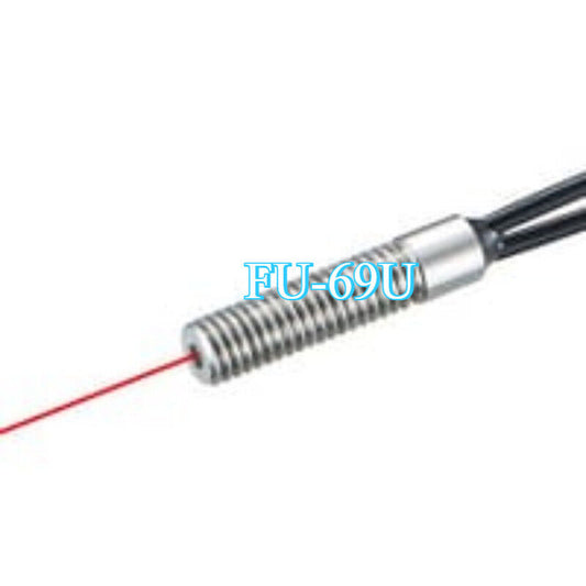 KEYENCE FU-69U fiber optic sensor with a red laser beam, new in box, fast shipping.