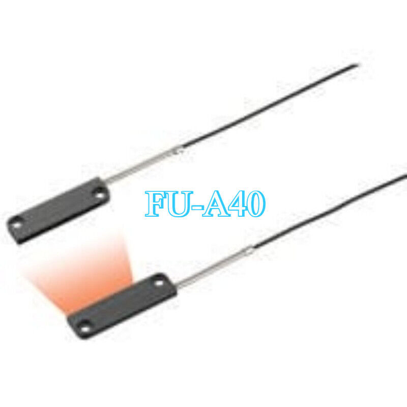 Keyence FU-A40 Fiber Optic Sensor. New in Box, black sensor head with cable for industrial automation.