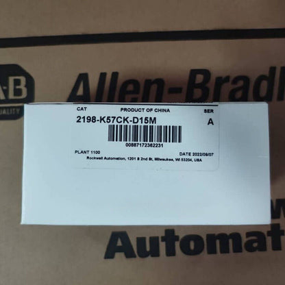 Allen-Bradley 2198-K57CK-D15M Kinetix 5700 barcode label, product of China, Rockwell Automation