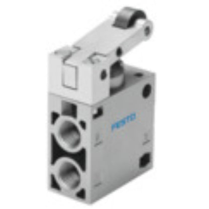 Festo RO-3-1/4-B roller lever valve, pneumatic automation component, industrial control system part.