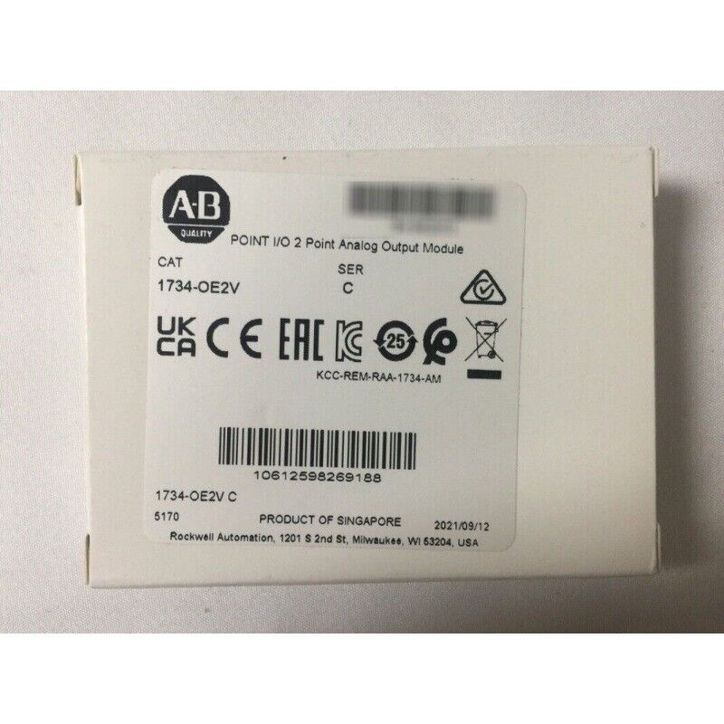 Allen-Bradley 1734-OE2V POINT I/O 2 Point Analog Output Module. Voltage analog output module for distributed control.