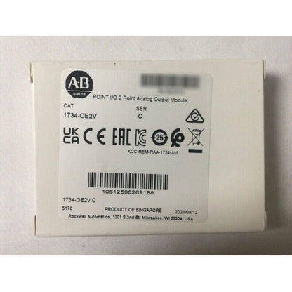Allen-Bradley 1734-OE2V POINT I/O 2 Point Analog Output Module. Voltage analog output module for distributed control.